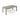 Ingenious - Outdoor Acacia Wood Coffee Table With Slat Panel Design - Light Gray