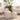 Drum Nesting Coffee Table With Wave Stripe Design For Living Room (Set of 2) - Beige / White