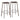 Clara - Industrial Square Barstool (Set of 2) - Espresso