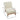 Upholstered Accent Chair - Beige / Walnut