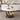 Round Dining Table With 360° Smooth Lazy Susan Stain / Heat - Gold / Black / White