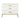 3 Drawer Dresser With Oval Handles - White / Gold