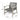 Outdoor Club Chair With Rattan Cover And Acacia Wood Frame - Gray