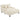 Chaise Bed Lounge Sofa Chair With Adjustable Backrest And LED Light Strip - Beige