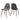 Elegant Dining Chair Set With Fabric