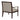 Philippe - Accent Arm Chair With Backrest - Beige / Brown