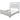 3 Piece Bedroom Set, Bed With LED Lights And 2 Nightstands