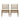 Contemporary Dining Chair Set Upholstered Fabric With Rubberwood Frame