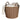 Round Cone Woven Resin Wicker Basket With Handles For Versatile Storage - Walnut Brown