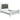 Arabesque - 4 Piece Queen Bedroom Set With LED Headboard - Silver