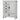 Lockeford - 5 Drawer Door Chest - White