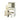 Vanity Set With LED Mirror, Storage Dressing Table & Cushioned Stool - Cream White