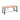 Outdoor Dining Table With Slat Wooden Panel And Turnbuckle Accents - Teak