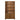 Tall Bookcase Storage Cabinet With 3 Open Shelves & Fluted Double Doors