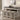 Console Table With 4 Stools - Antique White