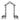 Garden Arch With Adjustable & Climbing Plants Support - Black