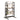 Solid Mahogany Wood Multifunction Convertible Dining Table, Free Switch Space Saving Table Shelf For Home And Studio
