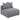 Amherst - Armless Chair With Accent Pillow - Gray