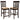 Upholstered Counter Height Stools (Set of 2) - Brown / Beige
