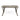 Transitional Acacia Wood Dining Table With Slat Panel Top - Gray