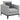 Saba - Upholstered Chair With Reversible Cushions - Gray