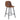 Modern Black Pu Bar Chair Rounded Backrest (Set of 2)