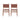 Rustic Wooden Dining Chair (Set of 2) With Genuine Leather Woven Upholstery - Brown