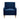 Upholstered Accent Armchair With Legs - Blue