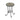 Ceramic Tile And Iron Patio Side Table With Shelf