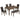 6 Piece Dining Table Set & Bench And Chairs For Dining Room - Dark Walnut