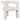 Verda - Upholstered Accent Side Chair In Soft With Rounded Open Back And 3 Leg Base - White
