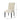 Dining Rolltop Chairs (Set of 2), Upholstered Armless Chair With Wood Leg - Ivory