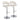 Jie - Contemporary Adjustable Barstool With Swivel & Rounded T Footrest (Set of 2)