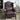 Pino - Vintage Top Grain Leather Accent Chair With 1 Toss Pillow - Brown