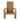 Outdoor Slat Back Plastic Wood Adirondack Chair - Brown