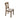 Dining Chair With Open X Back (Set of 2) - Brown / Beige