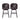 Mellifluous - 360 Degree Swivel Bar Stool With Stunning Nailhead Trim, (Set of 2)