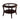 Contemporary Table With Open Lower Shelf