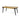 Acacia Wood Patio Dining Table, 69"L Rectangle Outdoor Table - Teak / Black