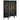 4 Panel Folding Screen With Diamond Scrollwork Motif - Black