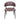 Modern Curved Back Upholstered Dining Chair Set With Metal Legs (Set of 2) - Brown / Black