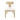 Contemporary Fabric Upholstered Side Dining Chairs Set With Curved Back