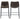 Armless Counter Height Stools (Set of 2) - Brown