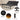 Adjustable Bed Base Frame Queen With Head And Foot Incline Wireless Remote - Antique Black