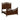 3 Piece Bedroom Set, Elegant Panel Bed With 2 Nightstands