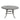 All-Weather And Durable 52" Round Cast Aluminum Round Dining Table With Umbrella Hole - Gray