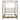 Queen Canopy Bed Frame With Upholstered Headboard - Brown