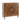 2 Door Accent Storage Cabinet With Floral Design, Sideboard For Living Room - Dark Brown
