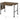 Endang - Writing Desk - Weathered Oak / Black