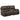Power Reclining Loveseat With USB Port Leather Upholstered, Built In Cup Holder - Chocolate